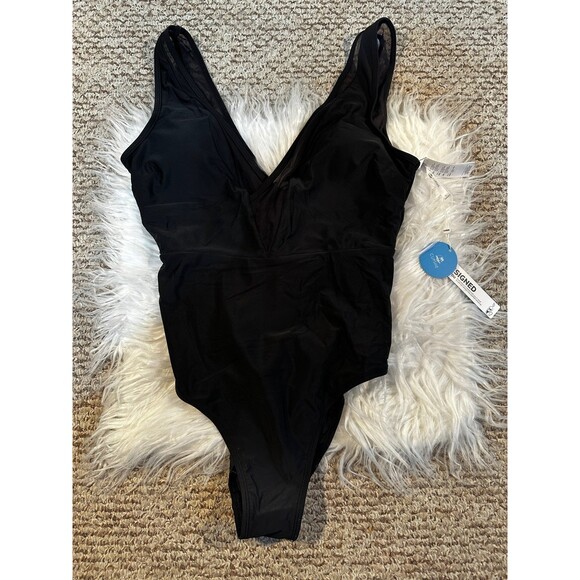 Cupshe one piece black bathing suit NWT large - Picture 10 of 11